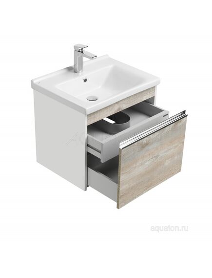 Купить Тумба с раковиной Миранда 60 белая/бетон пайн AQUATON Капри 1A2301K1KPDA0 (1a2301k1kpda0) по цене 23545.8 руб., в Санкт-Петебруге в интернет магазине 100-Систем, а также дургие товары AQUATON из раздела Тумбы с умывальником и Мебель для ванной комнаты