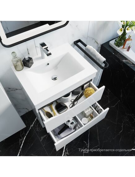 Купить Раковина Iddis 80 0138000i28 Белая (0138000i28) по цене 11490 руб., в Санкт-Петебруге в интернет магазине 100-Систем, а также дургие товары IDDIS из раздела Встраиваемые раковины и Раковины и пьедесталы