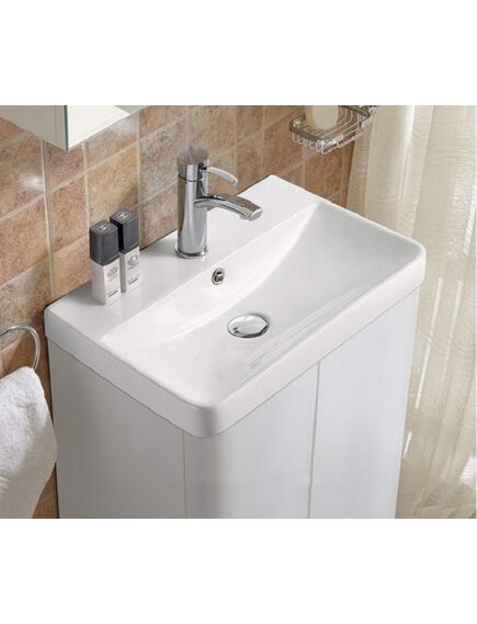 Купить CeramaLux N 9595-40 Раковина врезная 505*355*135 (9595-50) по цене 8300 руб., в Санкт-Петебруге в интернет магазине 100-Систем, а также дургие товары CeramaLux из раздела Встраиваемые раковины и Раковины и пьедесталы