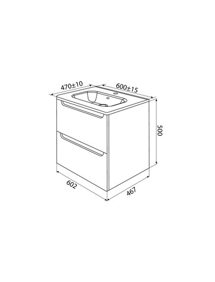 Купить Тумба с умывальником, подвесная, 60 см, капучино, Edifice, IDDIS, EDI60C0i95K подходит умыв. 0106000i28 (edi60c0i95k) по цене 49380 руб., в Санкт-Петебруге в интернет магазине 100-Систем, а также дургие товары IDDIS из раздела Тумбы с умывальником и Мебель для ванной комнаты