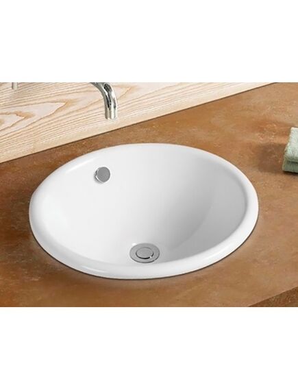 Купить CeramaLux N 1203 Раковина встраиваемая сверху 49 см (1203) по цене 7550 руб., в Санкт-Петебруге в интернет магазине 100-Систем, а также дургие товары CeramaLux из раздела Встраиваемые раковины и Раковины и пьедесталы