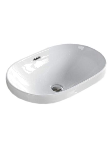 Купить CeramaLux N 5006С Раковина встраиваемая сверху  61 см (5006с) по цене 9150 руб., в Санкт-Петебруге в интернет магазине 100-Систем, а также дургие товары CeramaLux из раздела Встраиваемые раковины и Раковины и пьедесталы