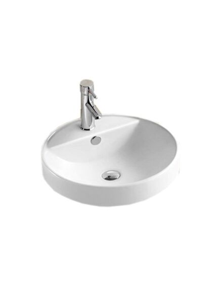 Купить CeramaLux N 7067А Раковина встраиваемая сверху  46 см (7067A) по цене 7050 руб., в Санкт-Петебруге в интернет магазине 100-Систем, а также дургие товары CeramaLux из раздела Встраиваемые раковины и Раковины и пьедесталы