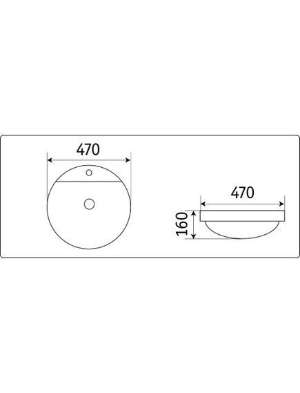 Купить CeramaLux N 7067А Раковина встраиваемая сверху  46 см (7067A) по цене 7050 руб., в Санкт-Петебруге в интернет магазине 100-Систем, а также дургие товары CeramaLux из раздела Встраиваемые раковины и Раковины и пьедесталы