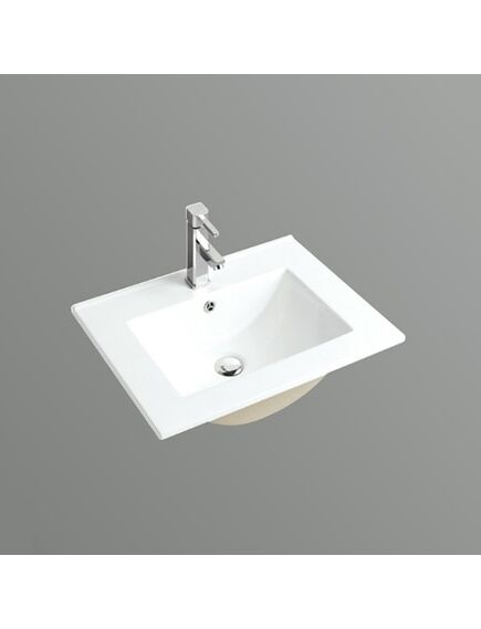 Купить Раковина CeramaLux 61 9060Е Белая (9060Е) по цене 7500 руб., в Санкт-Петебруге в интернет магазине 100-Систем, а также дургие товары CeramaLux из раздела Встраиваемые раковины и Раковины и пьедесталы