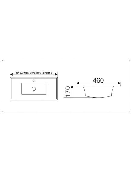 Купить Раковина CeramaLux 61 9060Е Белая (9060Е) по цене 7500 руб., в Санкт-Петебруге в интернет магазине 100-Систем, а также дургие товары CeramaLux из раздела Встраиваемые раковины и Раковины и пьедесталы