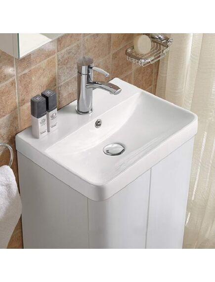 Купить Раковина CeramaLux 40 9595-40 Белая (9595-40) по цене 7700 руб., в Санкт-Петебруге в интернет магазине 100-Систем, а также дургие товары CeramaLux из раздела Встраиваемые раковины и Раковины и пьедесталы