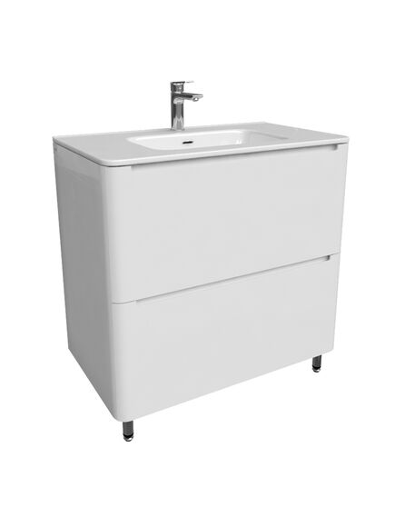 Купить Тумба с умывальником, напольная, 80 см, белая, Edifice, IDDIS, EDI80WFi95K (edi80wfi95k) по цене 50880 руб., в Санкт-Петебруге в интернет магазине 100-Систем, а также дургие товары IDDIS из раздела Тумбы с умывальником и Мебель для ванной комнаты