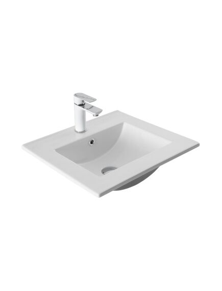 Купить Раковина Aquanet Flat 50 белая (303190) по цене 8230 руб., в Санкт-Петебруге в интернет магазине 100-Систем, а также дургие товары AQUANET из раздела Встраиваемые раковины и Раковины и пьедесталы