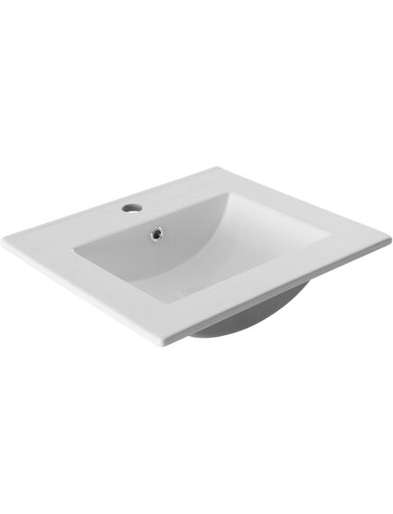 Купить Раковина Aquanet Flat 50 белая (303190) по цене 8230 руб., в Санкт-Петебруге в интернет магазине 100-Систем, а также дургие товары AQUANET из раздела Встраиваемые раковины и Раковины и пьедесталы
