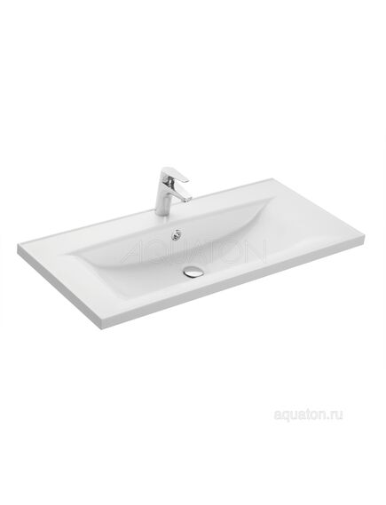 Купить Раковина AQUATON Айрис 100 белая 1A723031AG010 (1a723031ag010) по цене 14718.7 руб., в Санкт-Петебруге в интернет магазине 100-Систем, а также дургие товары AQUATON из раздела Встраиваемые раковины и Раковины и пьедесталы