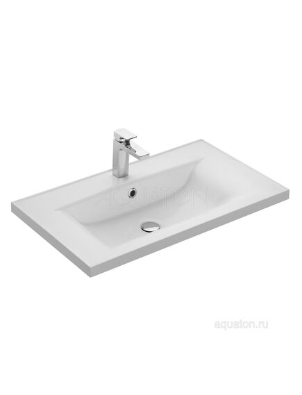 Купить Раковина AQUATON Айрис 80 белая 1A722931AG010 (1a722931ag010) по цене 13688.7 руб., в Санкт-Петебруге в интернет магазине 100-Систем, а также дургие товары AQUATON из раздела Встраиваемые раковины и Раковины и пьедесталы