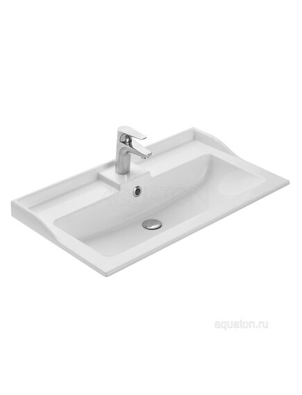 Купить Раковина AQUATON Фабиа 80 белая 1A708031FB010 (1a708031fb010) по цене 12555.7 руб., в Санкт-Петебруге в интернет магазине 100-Систем, а также дургие товары AQUATON из раздела Встраиваемые раковины и Раковины и пьедесталы