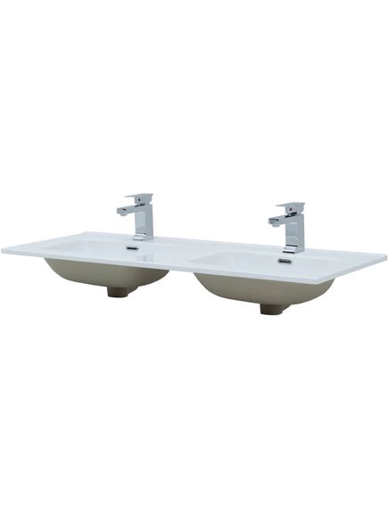 Купить Раковина Aquanet Flat 120 (двойная) белая (00254367) по цене 26630 руб., в Санкт-Петебруге в интернет магазине 100-Систем, а также дургие товары AQUANET из раздела Встраиваемые раковины и Раковины и пьедесталы