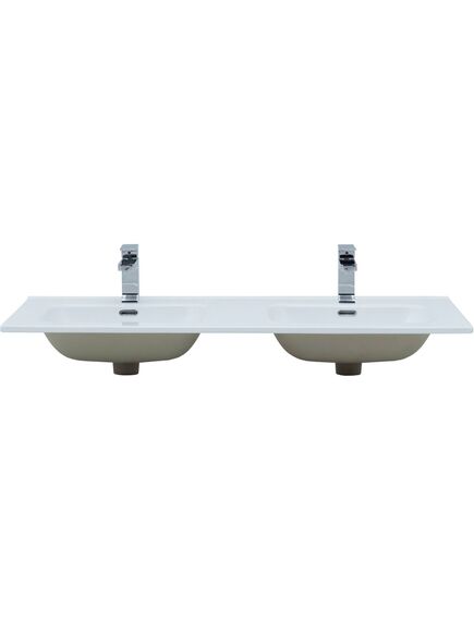 Купить Раковина Aquanet Flat 120 (двойная) белая (00254367) по цене 26630 руб., в Санкт-Петебруге в интернет магазине 100-Систем, а также дургие товары AQUANET из раздела Встраиваемые раковины и Раковины и пьедесталы