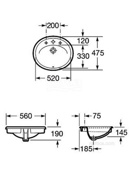 Купить Раковина Roca Adora 56x47 327203000 (327203000) по цене 6511.85 руб., в Санкт-Петебруге в интернет магазине 100-Систем, а также дургие товары ROCA из раздела Встраиваемые раковины и Раковины и пьедесталы