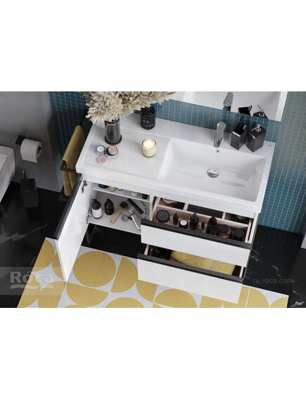 Купить Раковина Roca The Gap Plus высокий бортик, 1 отверстие 100х46 правая 3270ME004 (3270ME004) по цене 22142.77 руб., в Санкт-Петебруге в интернет магазине 100-Систем, а также дургие товары ROCA из раздела Встраиваемые раковины и Раковины и пьедесталы