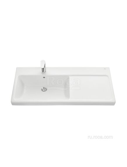 Купить Раковина Roca The Gap Plus высокий бортик, 1 отверстие 100х46 левая 3270MB004 (3270MB004) по цене 22142.77 руб., в Санкт-Петебруге в интернет магазине 100-Систем, а также дургие товары ROCA из раздела Встраиваемые раковины и Раковины и пьедесталы