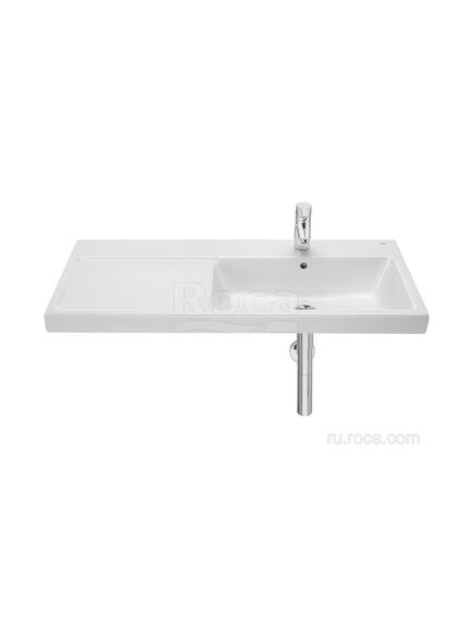 Купить Раковина Roca The Gap Plus высокий бортик, 1 отверстие 100х46 правая 3270ME004 (3270ME004) по цене 22142.77 руб., в Санкт-Петебруге в интернет магазине 100-Систем, а также дургие товары ROCA из раздела Встраиваемые раковины и Раковины и пьедесталы