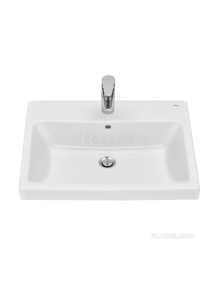 Купить Раковина Roca The Gap Plus высокий бортик, 1 отверстие 60x46 3270M1004 (3270m1004) по цене 17989.27 руб., в Санкт-Петебруге в интернет магазине 100-Систем, а также дургие товары ROCA из раздела Встраиваемые раковины и Раковины и пьедесталы