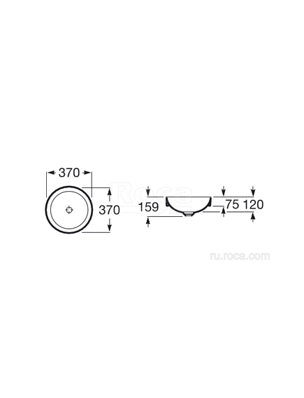 Купить Раковина Roca Inspira Round WB SI 37x37 32752R000 (32752r000) по цене 31372.77 руб., в Санкт-Петебруге в интернет магазине 100-Систем, а также дургие товары ROCA из раздела Встраиваемые раковины и Раковины и пьедесталы