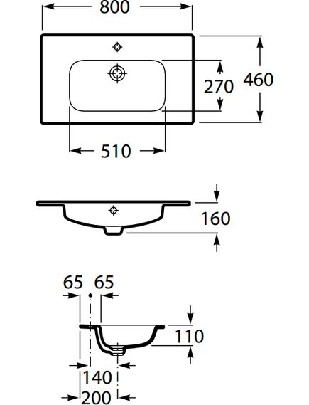 Купить Раковина Roca Victoria-N Unik 80х46 32799C000 (32799c000) по цене 14497.15 руб., в Санкт-Петебруге в интернет магазине 100-Систем, а также дургие товары ROCA из раздела Встраиваемые раковины и Раковины и пьедесталы