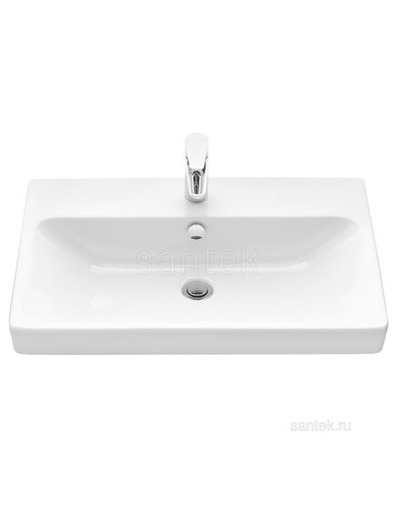 Купить Раковина Santek Адриана 70 отверстие под смеситель 1WH501628 (1wh501628) по цене 6834 руб., в Санкт-Петебруге в интернет магазине 100-Систем, а также дургие товары SANTEK из раздела Встраиваемые раковины и Раковины и пьедесталы