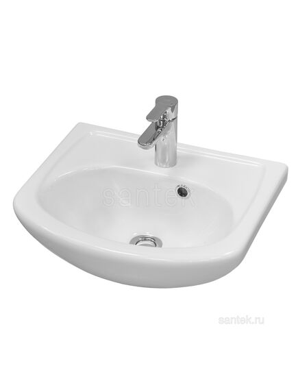 Купить Раковина Santek Акванью 45 отверстие под смеситель 1WH110150 (1wh110150) по цене 2050.45 руб., в Санкт-Петебруге в интернет магазине 100-Систем, а также дургие товары SANTEK из раздела Встраиваемые раковины и Раковины и пьедесталы