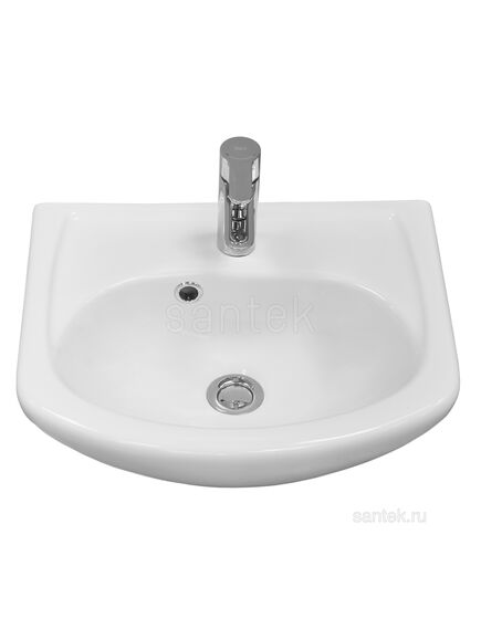 Купить Раковина Santek Азов 45 отверстие под смеситель 1WH112449 (1wh112449) по цене 2399.9 руб., в Санкт-Петебруге в интернет магазине 100-Систем, а также дургие товары SANTEK из раздела Встраиваемые раковины и Раковины и пьедесталы