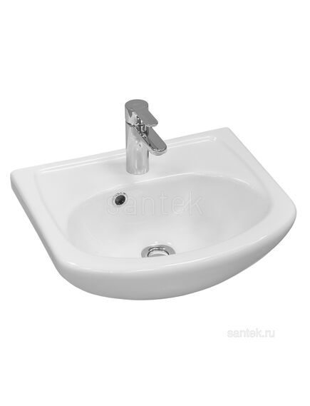 Купить Раковина Santek Азов 45 отверстие под смеситель 1WH112449 (1wh112449) по цене 2399.9 руб., в Санкт-Петебруге в интернет магазине 100-Систем, а также дургие товары SANTEK из раздела Встраиваемые раковины и Раковины и пьедесталы