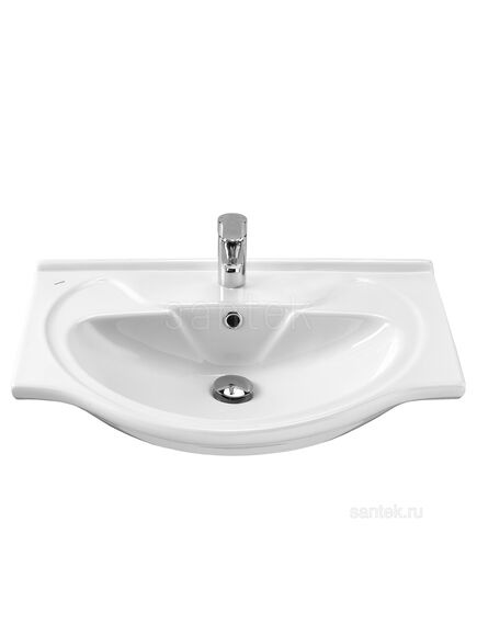 Купить Раковина Santek Байкал 65 отверстие под смеситель 1WH109651 (1wh109651) по цене 3924.3 руб., в Санкт-Петебруге в интернет магазине 100-Систем, а также дургие товары SANTEK из раздела Встраиваемые раковины и Раковины и пьедесталы