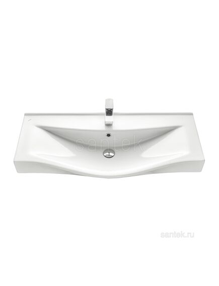 Купить Раковина Santek Беверли 100 отверстие под смеситель 1WH302502 (1wh302502) по цене 10495.7 руб., в Санкт-Петебруге в интернет магазине 100-Систем, а также дургие товары SANTEK из раздела Встраиваемые раковины и Раковины и пьедесталы