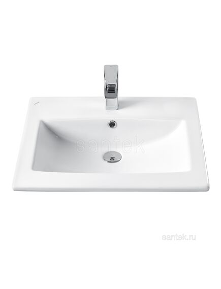 Купить Раковина Santek Элина 60 отверстие под смеситель 1WH501606 (1wh501606) по цене 4139.5 руб., в Санкт-Петебруге в интернет магазине 100-Систем, а также дургие товары SANTEK из раздела Встраиваемые раковины и Раковины и пьедесталы