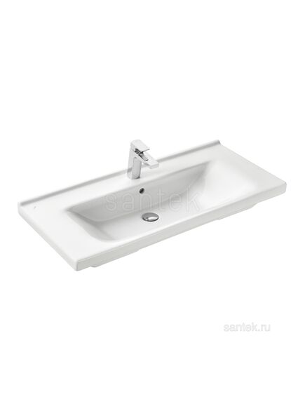 Купить Раковина Santek Миранда 100 отверстие под смеситель 1WH302249 (1wh302249) по цене 8109 руб., в Санкт-Петебруге в интернет магазине 100-Систем, а также дургие товары SANTEK из раздела Встраиваемые раковины и Раковины и пьедесталы
