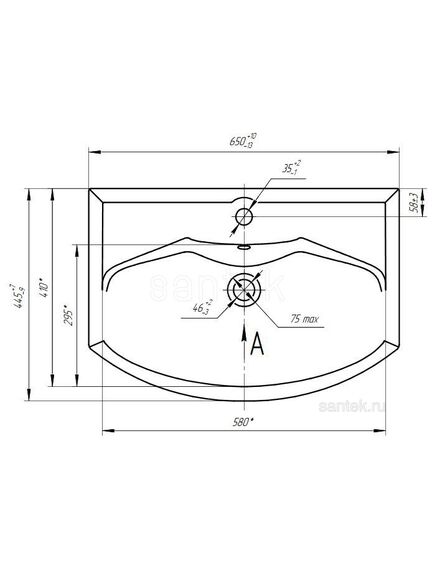Купить Раковина AQUATON Смайл 65 1WH207782 (1wh207782) по цене 3872.8 руб., в Санкт-Петебруге в интернет магазине 100-Систем, а также дургие товары AQUATON из раздела Встраиваемые раковины и Раковины и пьедесталы