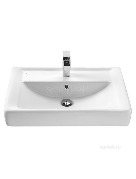 Купить Раковина Santek Тигода 70 отверстие под смеситель 1WH302083 (1wh302083) по цене 8281.2 руб., в Санкт-Петебруге в интернет магазине 100-Систем, а также дургие товары SANTEK из раздела Встраиваемые раковины и Раковины и пьедесталы