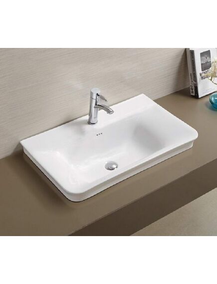 Купить CeramaLux N NYJ851-60 Раковина врезная 800*465*205 (nyj851-80) по цене 10800 руб., в Санкт-Петебруге в интернет магазине 100-Систем, а также дургие товары CeramaLux из раздела Встраиваемые раковины и Раковины и пьедесталы