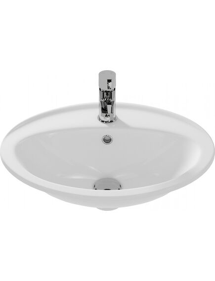Купить Раковина Cersanit Calla 54 UM-CL/1 Белая (s-um-cl/1-w) по цене 4290 руб., в Санкт-Петебруге в интернет магазине 100-Систем, а также дургие товары CERSANIT из раздела Встраиваемые раковины и Раковины и пьедесталы