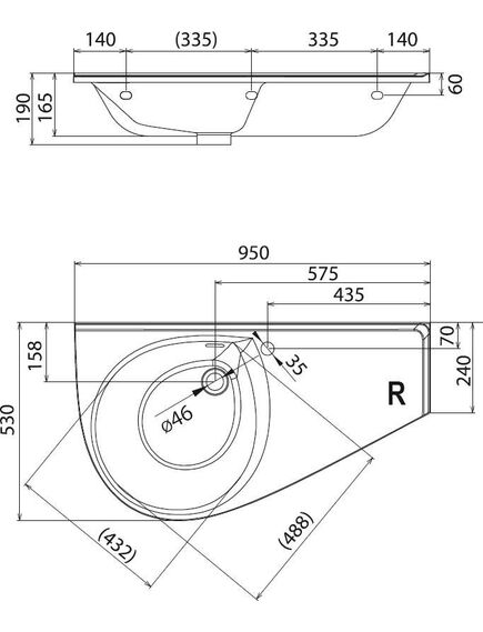 Купить Раковина Ravak Avocado Comfort белая L (xj9l1100000) по цене 21450 руб., в Санкт-Петебруге в интернет магазине 100-Систем, а также дургие товары RAVAK из раздела Встраиваемые раковины и Раковины и пьедесталы