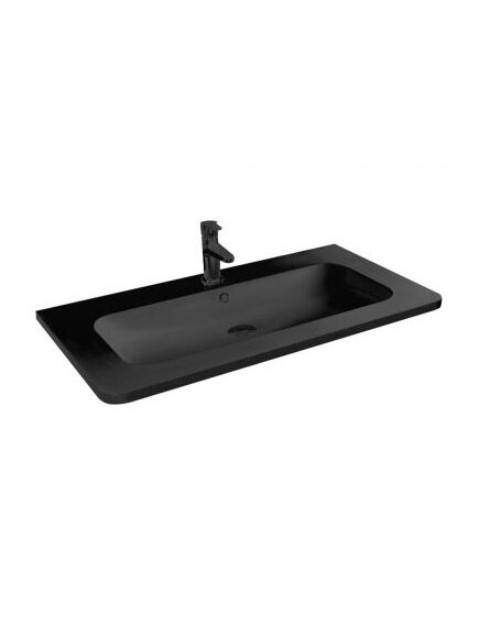 Купить Раковина VCB-11600B из искусственного камня, цвет черный, , шт (VCB-11600B) по цене 9794.5 руб., в Санкт-Петебруге в интернет магазине 100-Систем, а также дургие товары Vincea из раздела Встраиваемые раковины и Раковины и пьедесталы