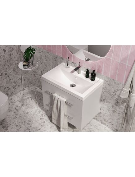 Купить 1MARKA Раковина Comfort 70 Polytitan (ц0000008359) по цене 10899 руб., в Санкт-Петебруге в интернет магазине 100-Систем, а также дургие товары 1MARKA из раздела Встраиваемые раковины и Раковины и пьедесталы