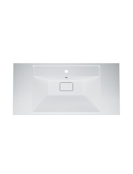 Купить M50AWPX1001WG INSPIRE V2.0, раковина мебельная , искусственный мрамор, со сливом-переливом, 100 см (m50awpx1001wg) по цене 73890 руб., в Санкт-Петебруге в интернет магазине 100-Систем, а также дургие товары AM.PM из раздела Встраиваемые раковины и Раковины и пьедесталы