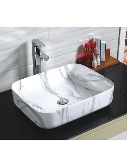 Купить CeramaLux MNC 190 Раковина накладная  50 см (190) по цене 13600 руб., в Санкт-Петебруге в интернет магазине 100-Систем, а также дургие товары CeramaLux из раздела Накладные раковины и Раковины и пьедесталы