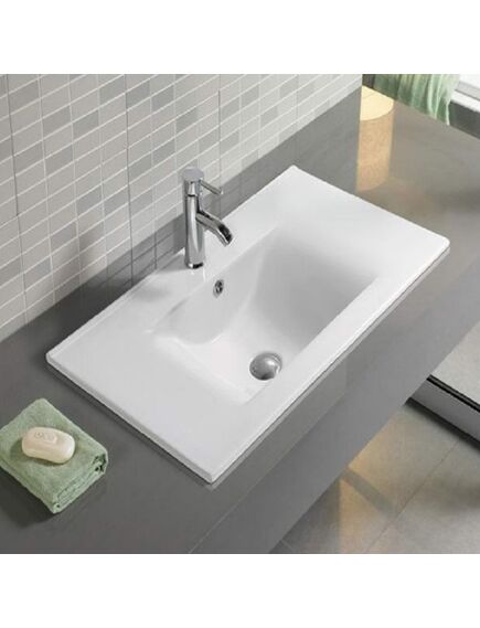 Купить CeramaLux N JY-807-60 Раковина врезная 610*460*170 (jy-807-60) по цене 8000 руб., в Санкт-Петебруге в интернет магазине 100-Систем, а также дургие товары CeramaLux из раздела Встраиваемые раковины и Раковины и пьедесталы