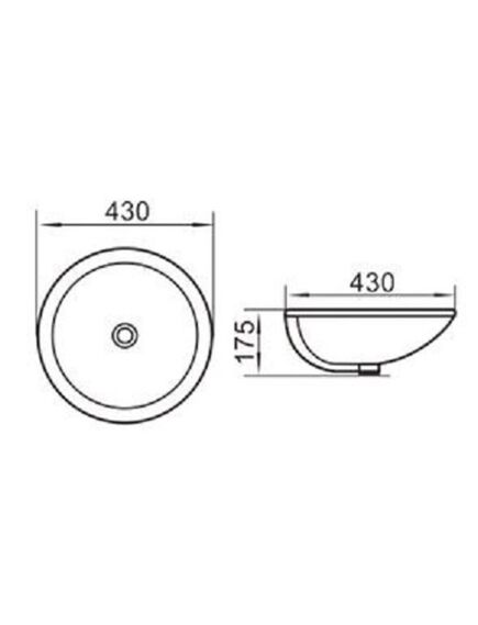 Купить Раковина CeramaLux 43 NY J848 Белая (NYJ848) по цене 6600 руб., в Санкт-Петебруге в интернет магазине 100-Систем, а также дургие товары CeramaLux из раздела Встраиваемые раковины и Раковины и пьедесталы