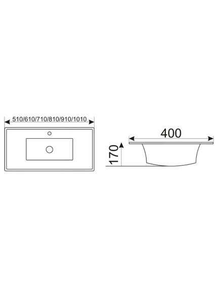 Купить Раковина CeramaLux 51 YJ-803-50 Белая (YJ-803-50) по цене 7500 руб., в Санкт-Петебруге в интернет магазине 100-Систем, а также дургие товары CeramaLux из раздела Встраиваемые раковины и Раковины и пьедесталы