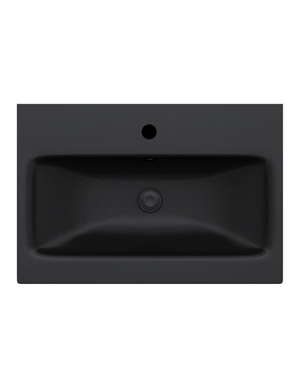 Купить M90WCC0602BM GEM, Раковина мебельная, керамическая, 60 см, встроенная, цвет: черный матовый (m90wcc0602bm) по цене 19690 руб., в Санкт-Петебруге в интернет магазине 100-Систем, а также дургие товары AM.PM из раздела Встраиваемые раковины и Раковины и пьедесталы