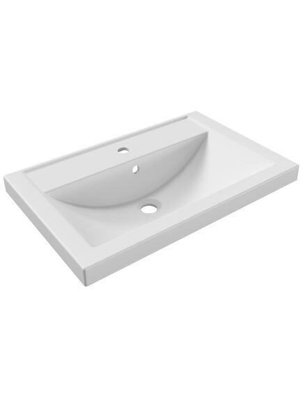 Купить 1MARKA Раковина Comfort 70 Polytitan (ц0000008359) по цене 10899 руб., в Санкт-Петебруге в интернет магазине 100-Систем, а также дургие товары 1MARKA из раздела Встраиваемые раковины и Раковины и пьедесталы