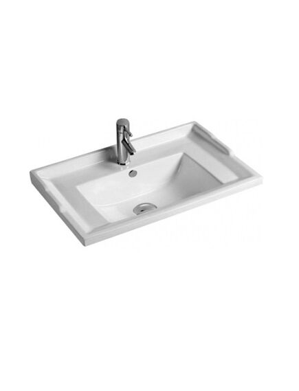 Купить CeramaLux NY J840-60 Раковина встраиваемая сверху  60 см (nyj840-60) по цене 8300 руб., в Санкт-Петебруге в интернет магазине 100-Систем, а также дургие товары CeramaLux из раздела Встраиваемые раковины и Раковины и пьедесталы