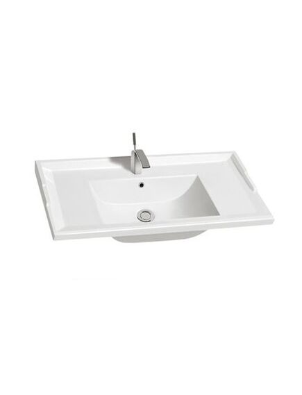 Купить CeramaLux NY J840-80 Раковина встраиваемая сверху  80 см (NYJ840-80) по цене 11200 руб., в Санкт-Петебруге в интернет магазине 100-Систем, а также дургие товары CeramaLux из раздела Встраиваемые раковины и Раковины и пьедесталы